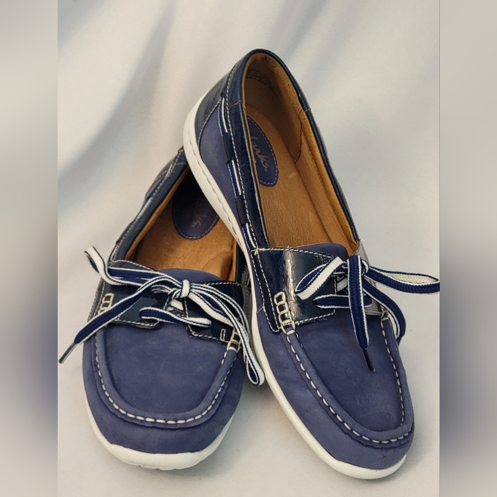 Clarks Artisan Nubuck Leather Cliffrose Sail Boat Loafers Size 8M